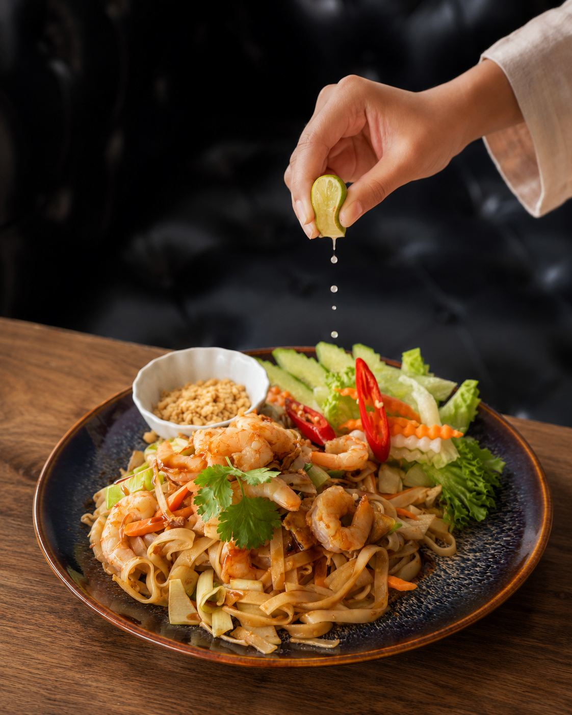 Pad Thai med räkor